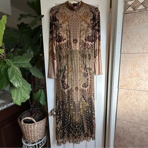 Soft Surroundings maxi dress mock neck formal autumn Italian Gucci dolce holiday